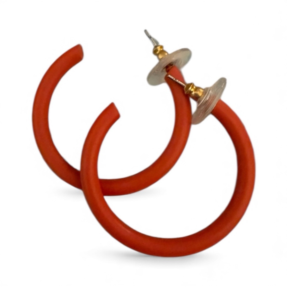 J. Crew Orange Hoops